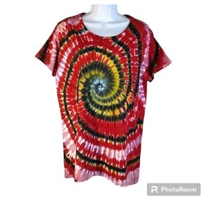 Womens S/S Tiedye Top XL